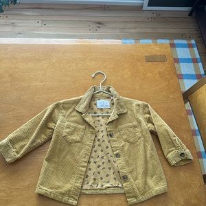 New without tags Zara Mustard button corduroy jacket 2-3 years